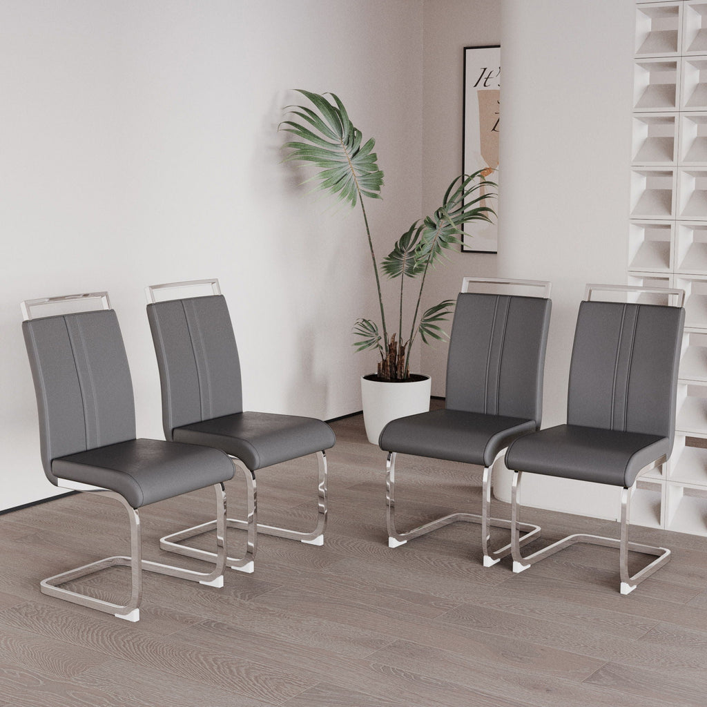Modern Dining Chairs With Padded Seat, High Back by Unique Piece Furniture