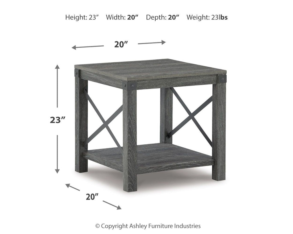 Freedan - Square End Table - Grayish Brown by Unique Piece Furniture