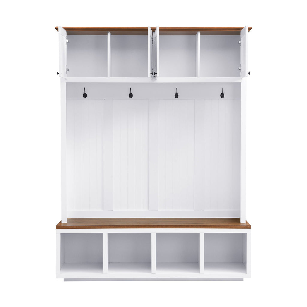 Entryway Hall Tree With Bench And Storage by Unique Piece Furniture
