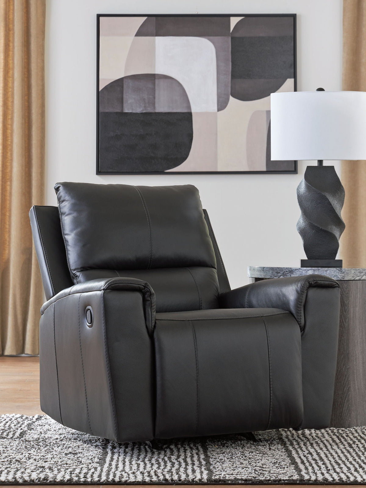 Glossmore - Rocker Recliner - Black by Unique Piece Furniture