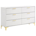 Kendall 6-drawer Dresser White by Unique Piece Furniture