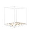 Wood Canopy Platform Bed With Support Legs And Airflow Slats by Unique Piece Furniture
