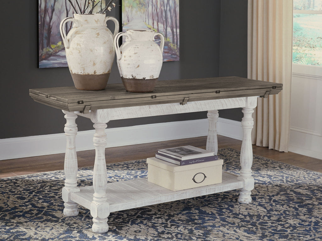 Havalance - Flip Top Sofa Table - Gray / White by Unique Piece Furniture