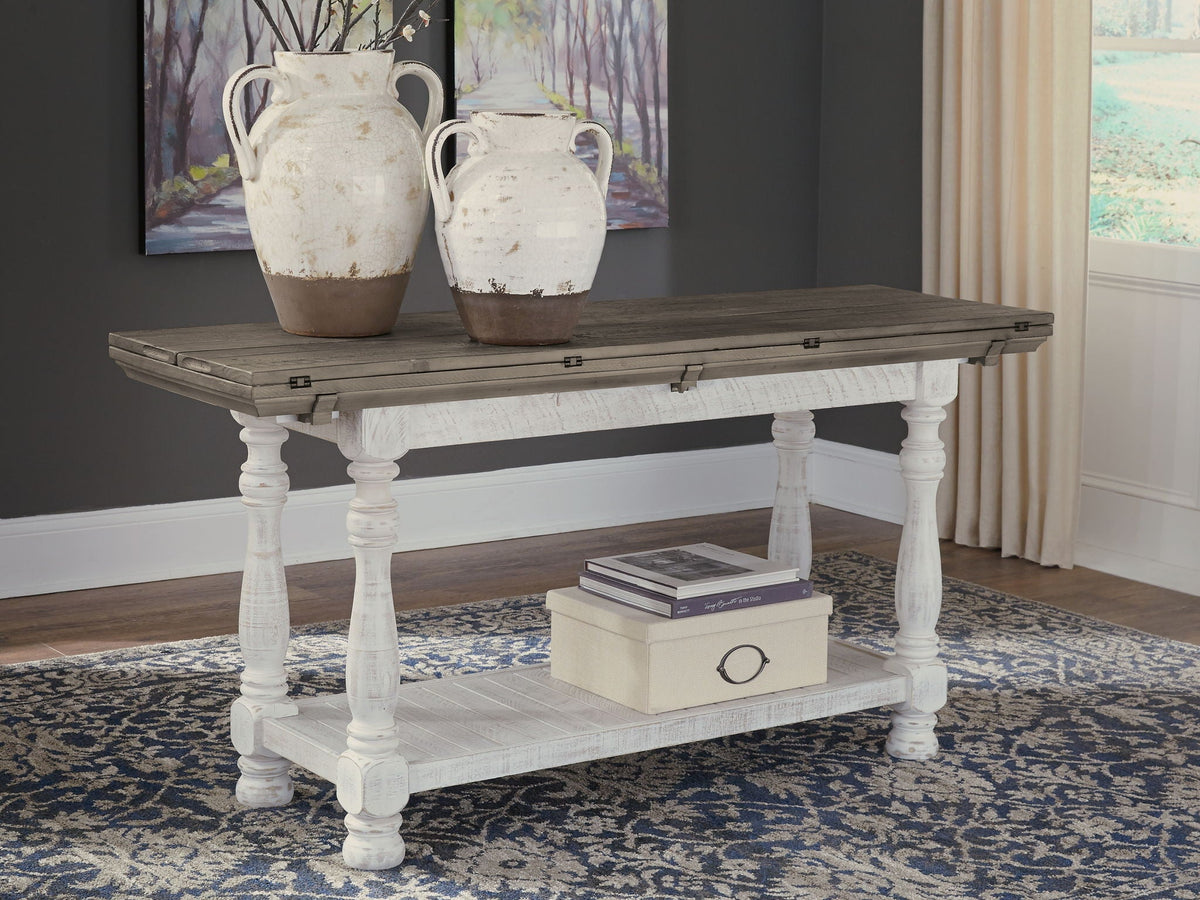 Havalance - Flip Top Sofa Table - Gray / White by Unique Piece Furniture