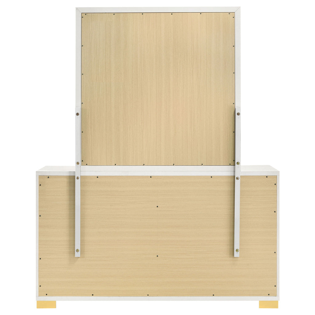 Marceline 6-drawer Dresser with Mirror White by Unique Piece Furniture