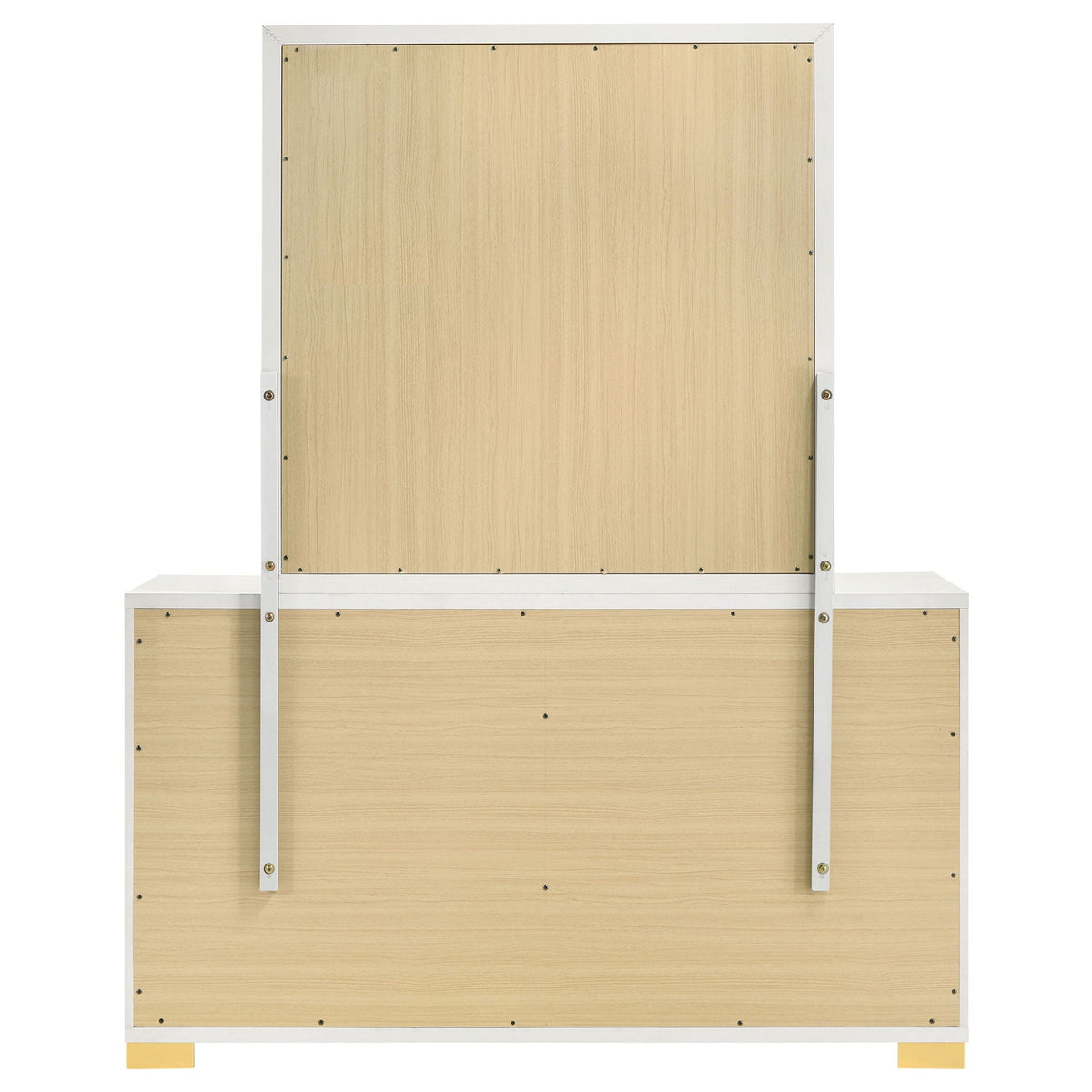 Marceline 6-drawer Dresser with Mirror White by Unique Piece Furniture