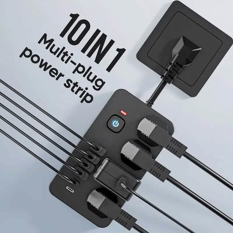 Advanced 10-in-1 Multi-Plug Power Strip by DailySale
