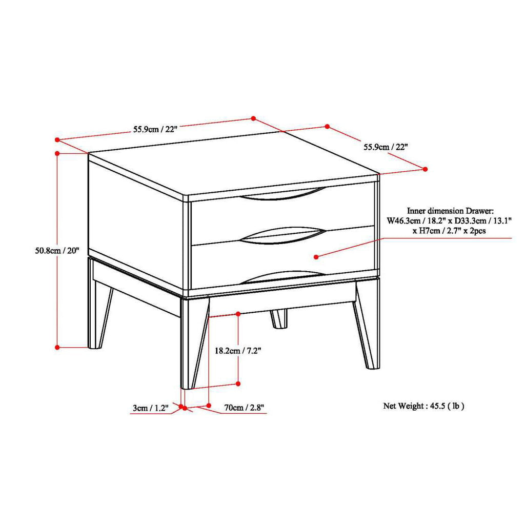 Harper - Handcrafted End Table by Unique Piece Furniture