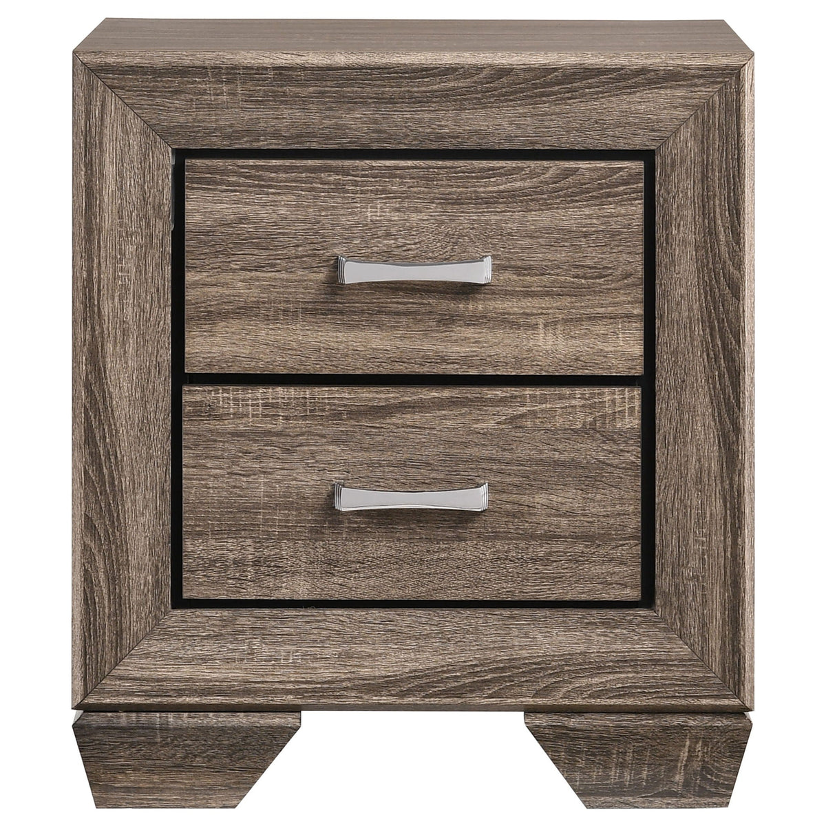 Kauffman 2-drawer Nightstand Washed Taupe by Unique Piece Furniture