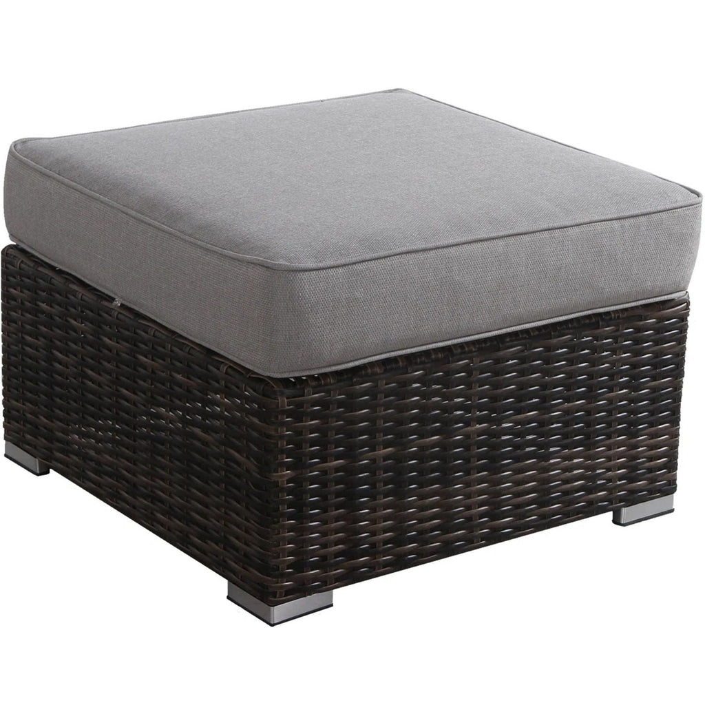Stylish Outdoor Ottoman With Cushion For Comfort by Unique Piece Furniture
