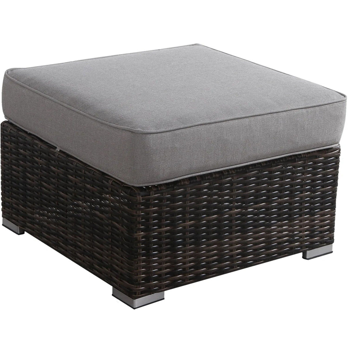 Stylish Outdoor Ottoman With Cushion For Comfort by Unique Piece Furniture
