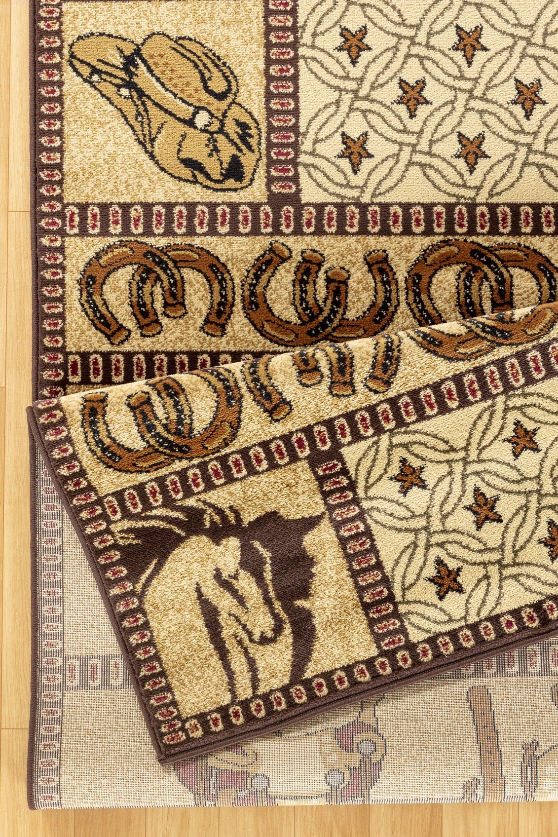 Tribes - 5'3" X 7'3" Southwest Area Rug - Beige - Polypropylene by Unique Piece Furniture