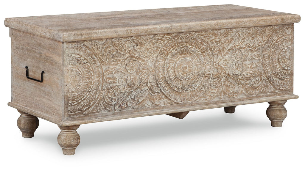 Fossil Ridge - Storage Bench - Beige by Unique Piece Furniture