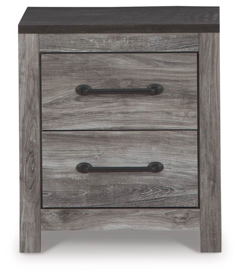 Bronyan - Two Drawer Night Stand - Dark Gray by Unique Piece Furniture