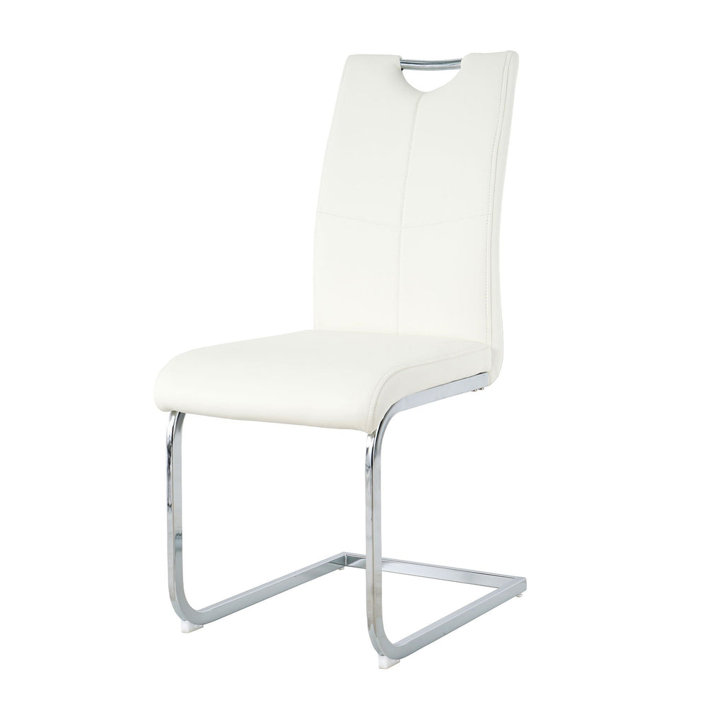 Modern Dining Chairs With Padded Seat And Metal Legs by Unique Piece Furniture