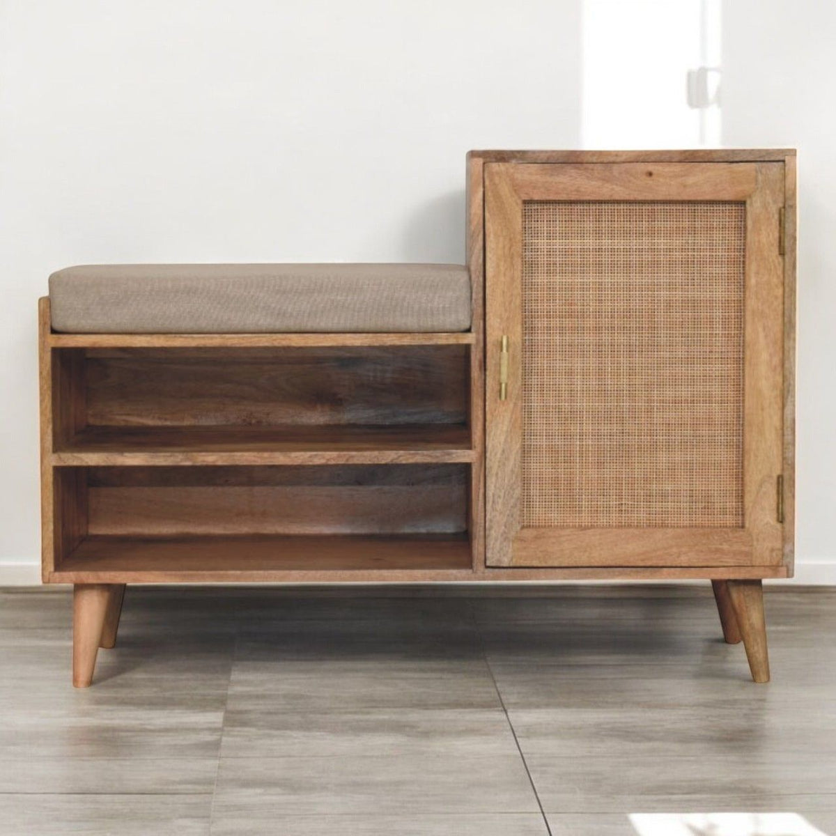 Larissa - 2 Slot Bench Unit - Beige by Unique Piece Furniture