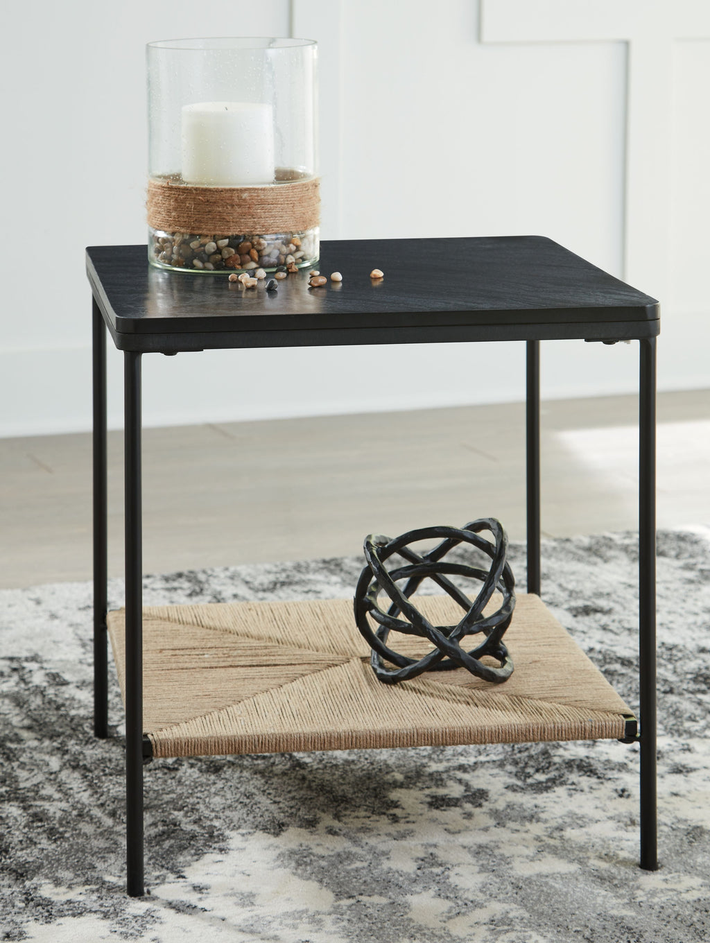 Minrich - Accent Table - Black / Natural by Unique Piece Furniture