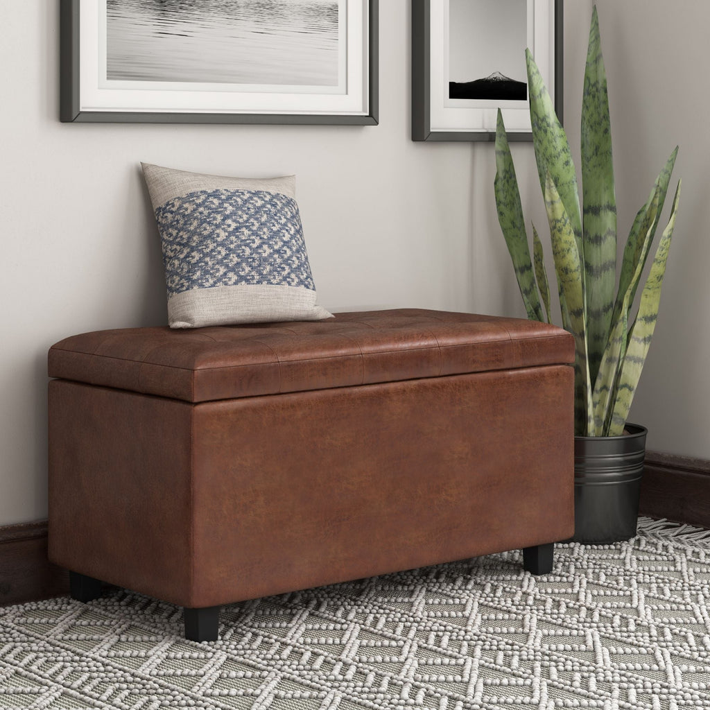 Cosmopolitan - Upholstered Storage Ottoman by Unique Piece Furniture