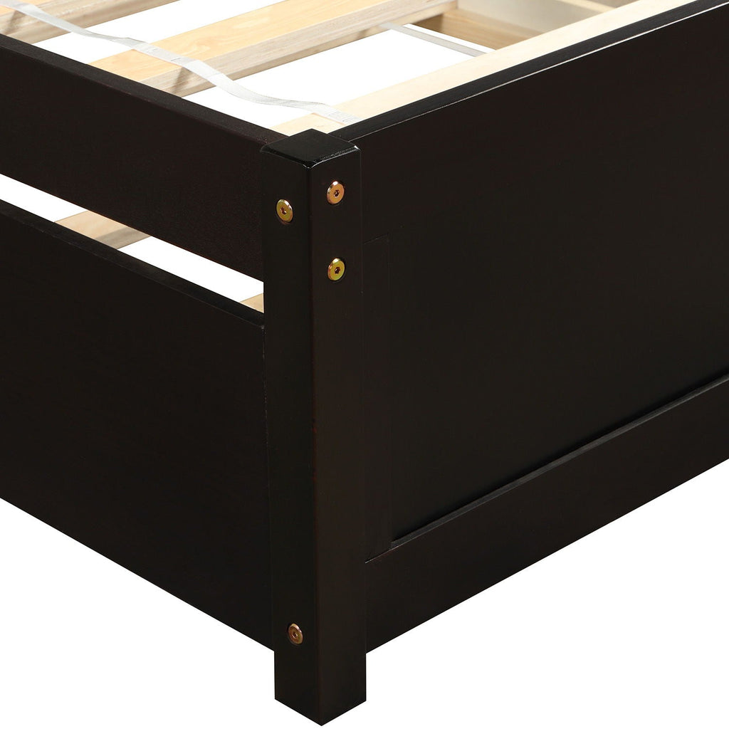 Platform Bed Wood Bed Frame With Trundle by Unique Piece Furniture