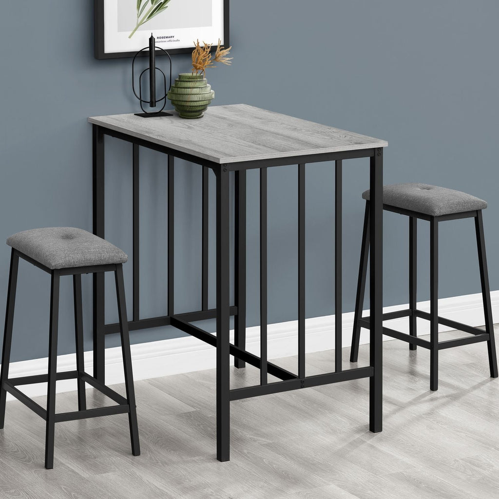 3 Pieces Dining Set, Counter Height, Rectangular, Small, Contemporary & Modern by Unique Piece Furniture