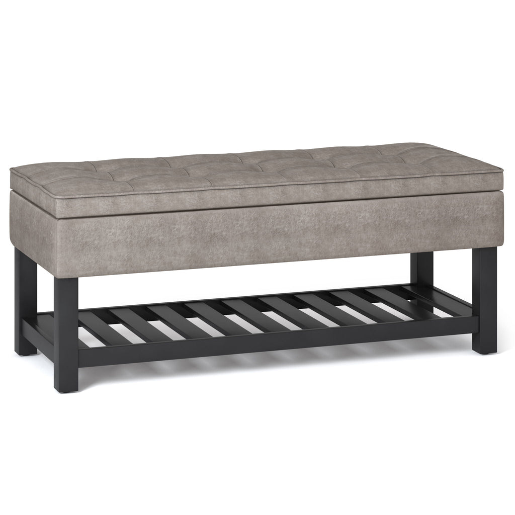 Cosmopolitan - Storage Ottoman Bench With Open Bottom by Unique Piece Furniture