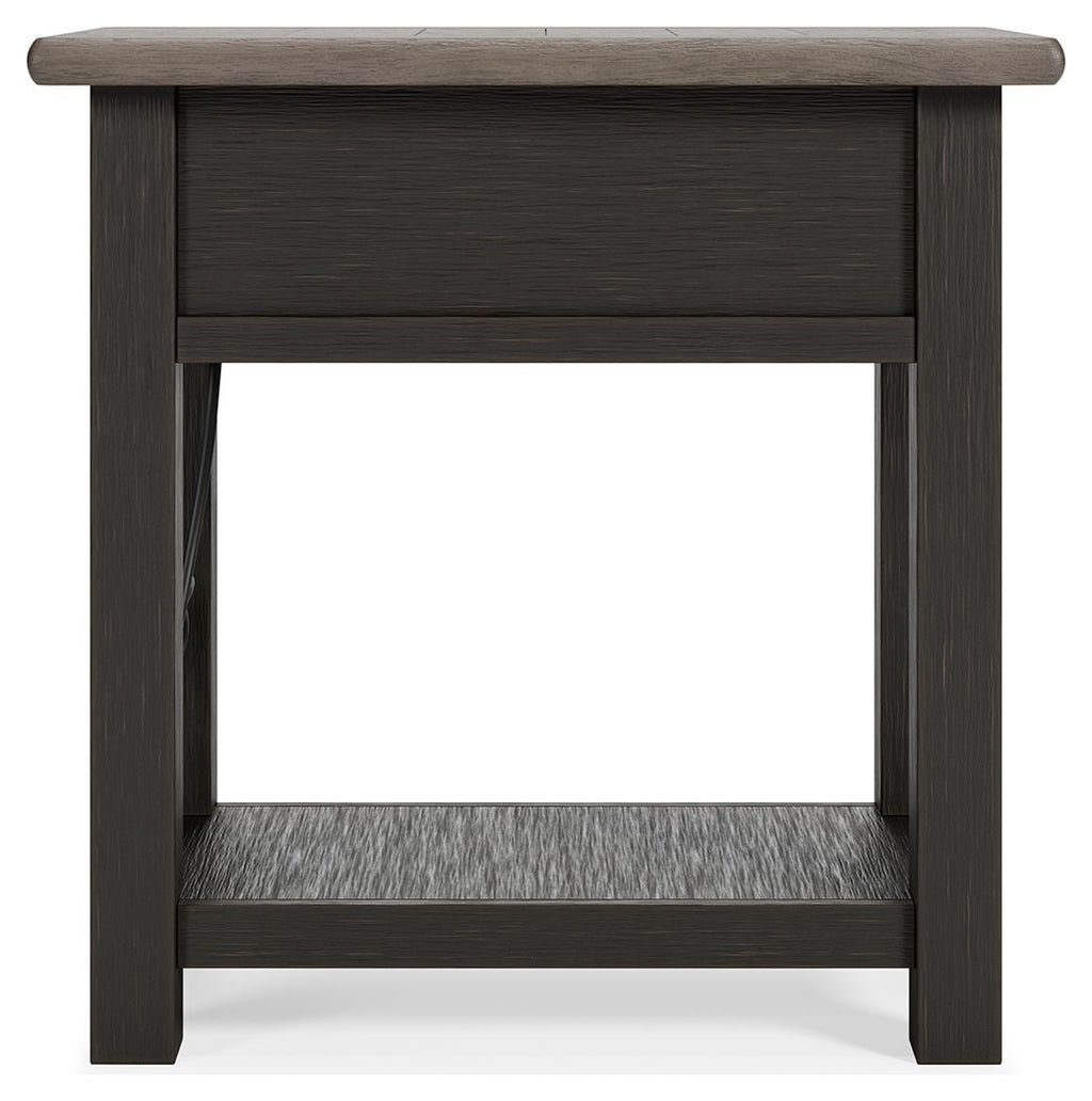 Tyler Creek - Chair Side End Table - Black / Gray by Unique Piece Furniture