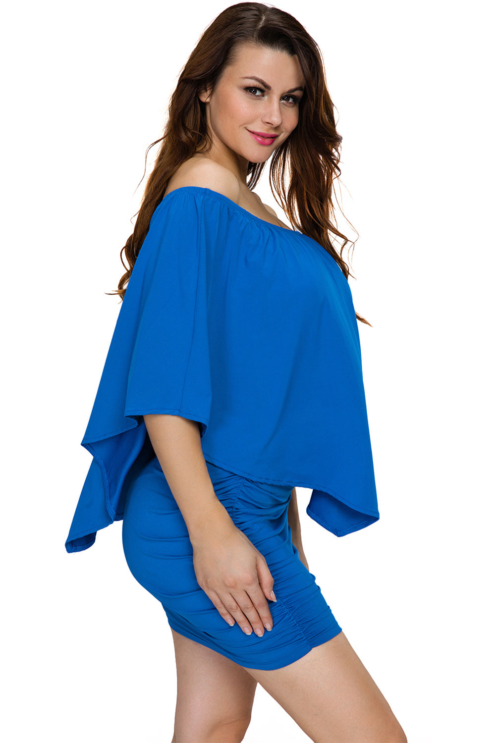 Plus size Dressing Layered Fiery Red Mini Poncho Dress by Wild and Free Boutique