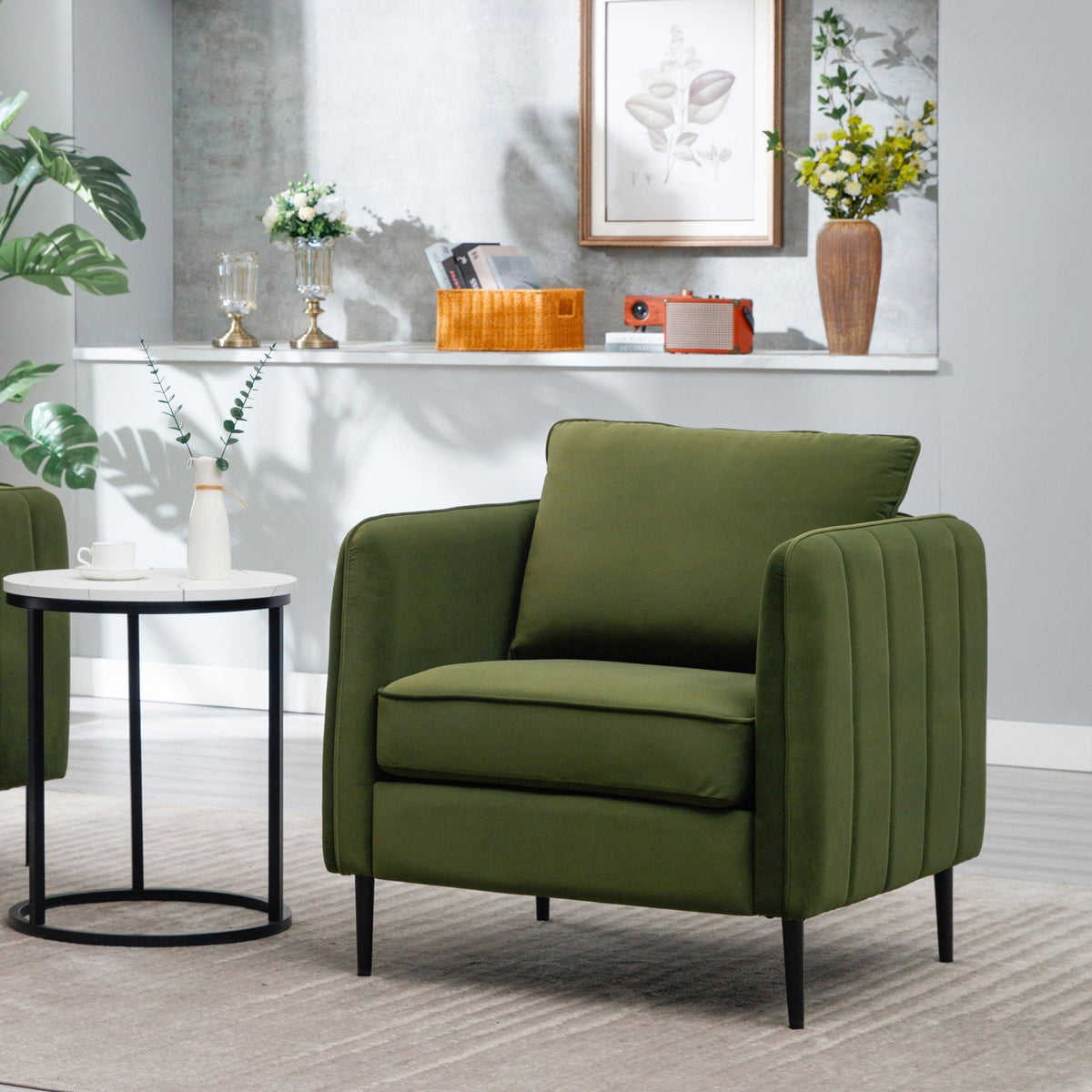Accent Chair With Pillow For Living Room by Unique Piece Furniture