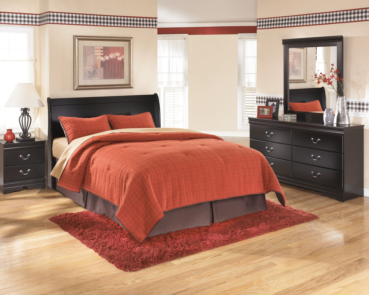 Huey Vineyard - Queen Sleigh Headboard - Black by Unique Piece Furniture