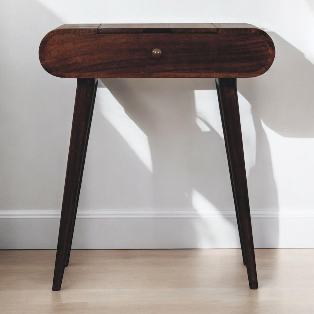 Mini Dressing Table With Foldable Mirror by Unique Piece Furniture