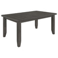 Dalila Rectangular 66-inch Wood Dining Table Dark Grey by Unique Piece Furniture