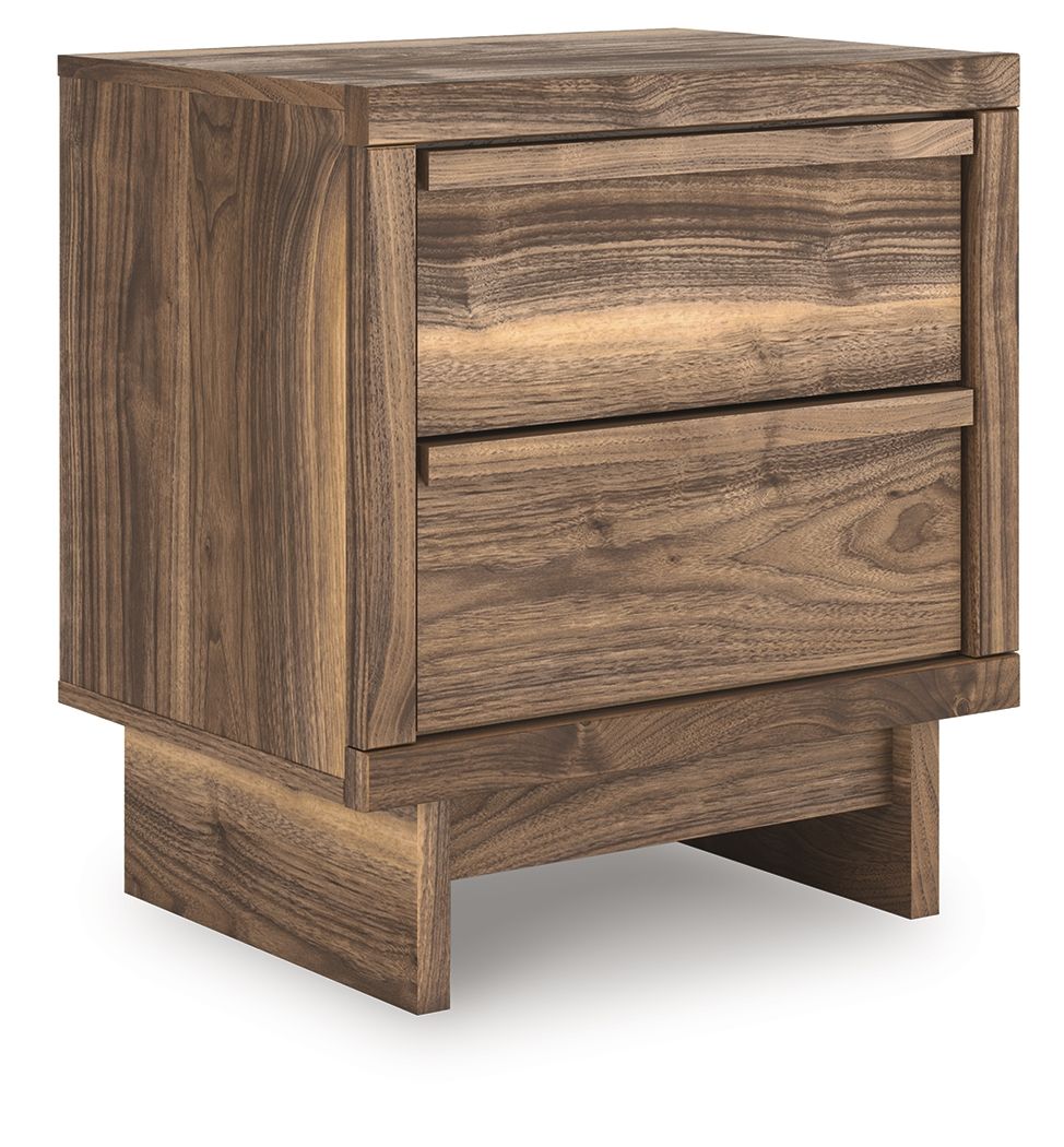 Chirason - Two Drawer Night Stand - Brown by Unique Piece Furniture
