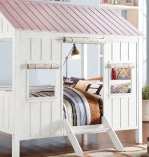 Spring - Full Bed - White / Pink by Unique Piece Furniture