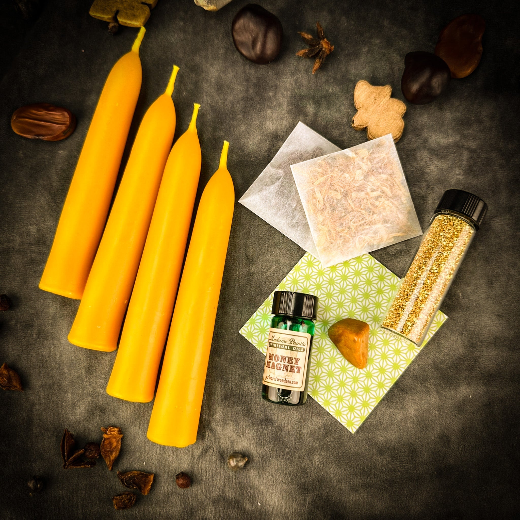 Affluence Candle Spell Booster Pack - Add Prosperity to Any Candle Spell Kit by Parlour of Wonders