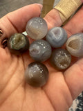 Agate Geode Pocket Sphere by Sacred Crystals