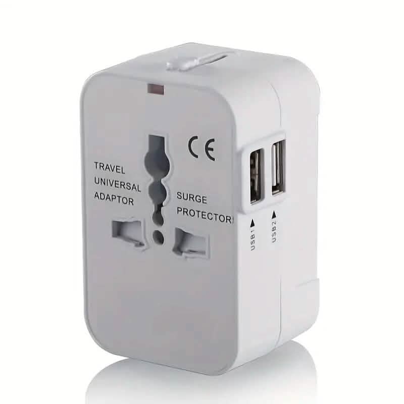 All-in-One Universal Travel Charger with Dual USB Charging Ports by DailySale