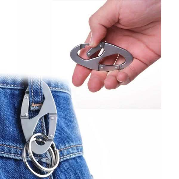Aluminum Alloy Key Chain Ring Hook Holder Outdoor Calabash Keychain Camping by DailySale