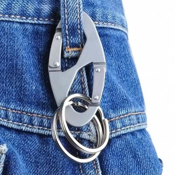 Aluminum Alloy Key Chain Ring Hook Holder Outdoor Calabash Keychain Camping by DailySale