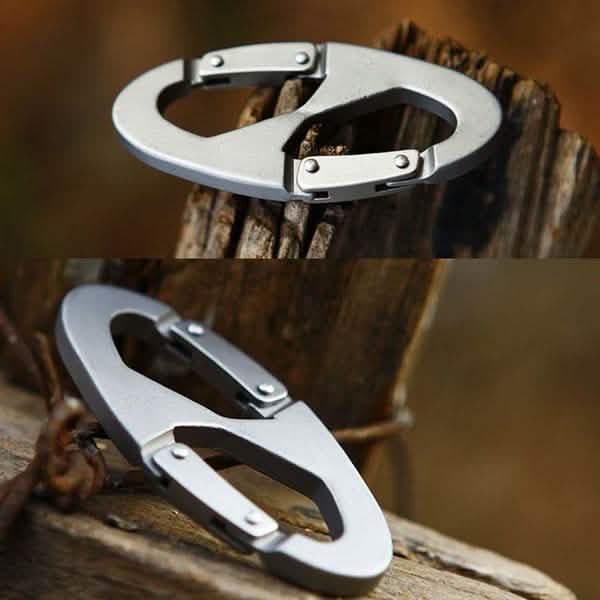 Aluminum Alloy Key Chain Ring Hook Holder Outdoor Calabash Keychain Camping by DailySale