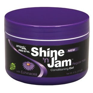 Ampro Shine 'N Jam Conditioning Gel Regular Hold 8 oz. by Celleste's Online Beauty Supply Store