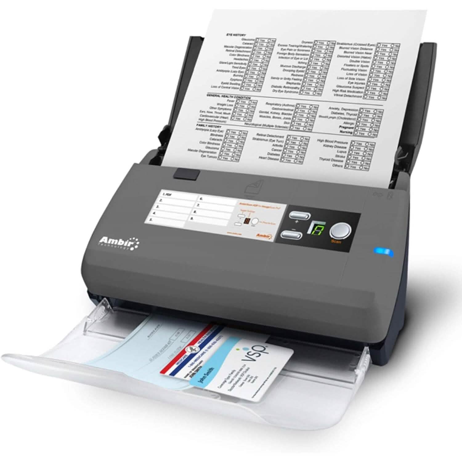 Ambir ImageScan Pro 820ix 20ppm High-Speed ADF Scanner for Windows PC and Mac by DailySale