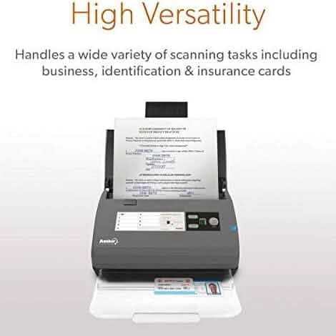 Ambir ImageScan Pro 820ix 20ppm High-Speed ADF Scanner for Windows PC and Mac by DailySale