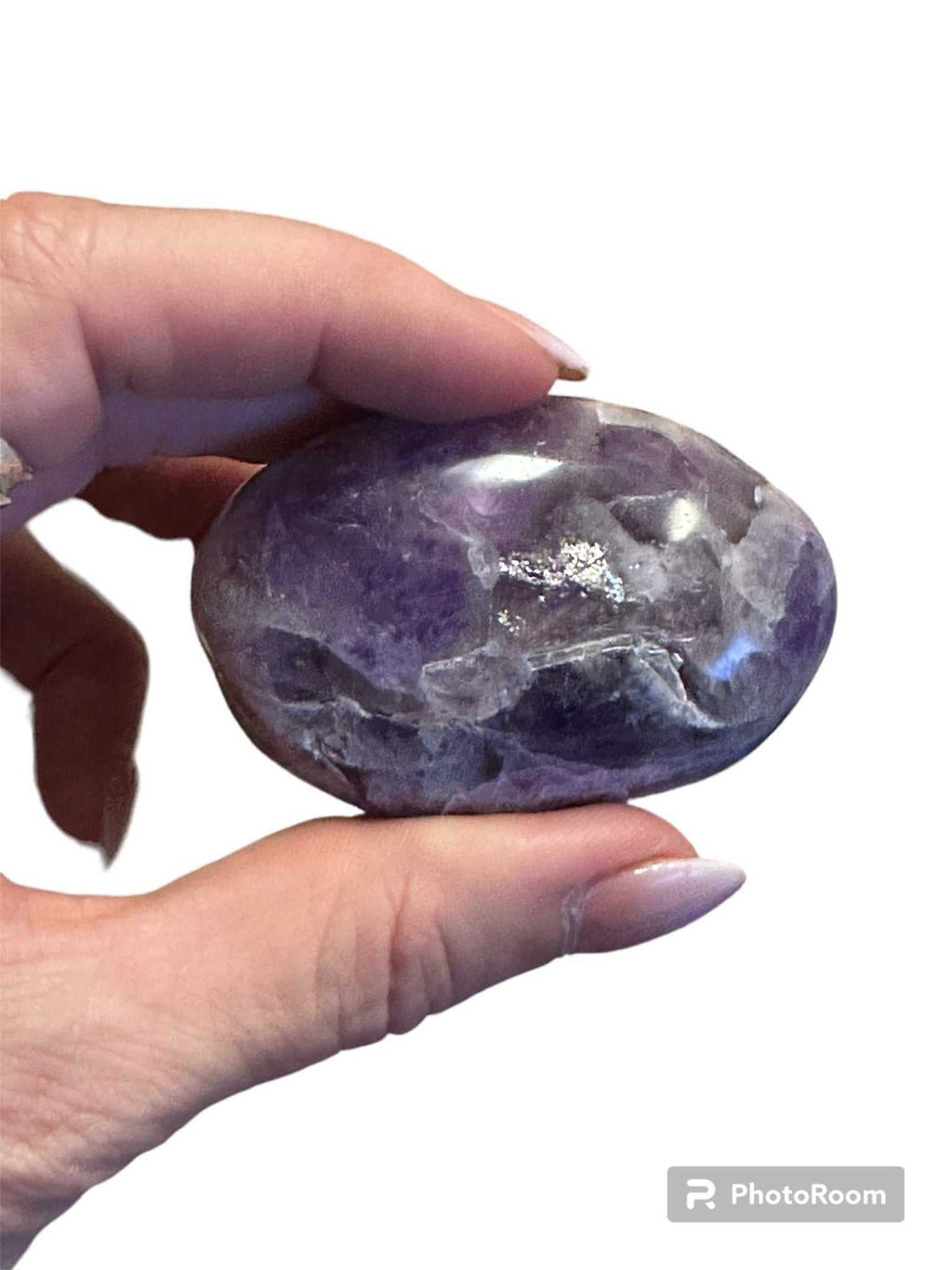Amethyst Palm Stone by Sacred Crystals