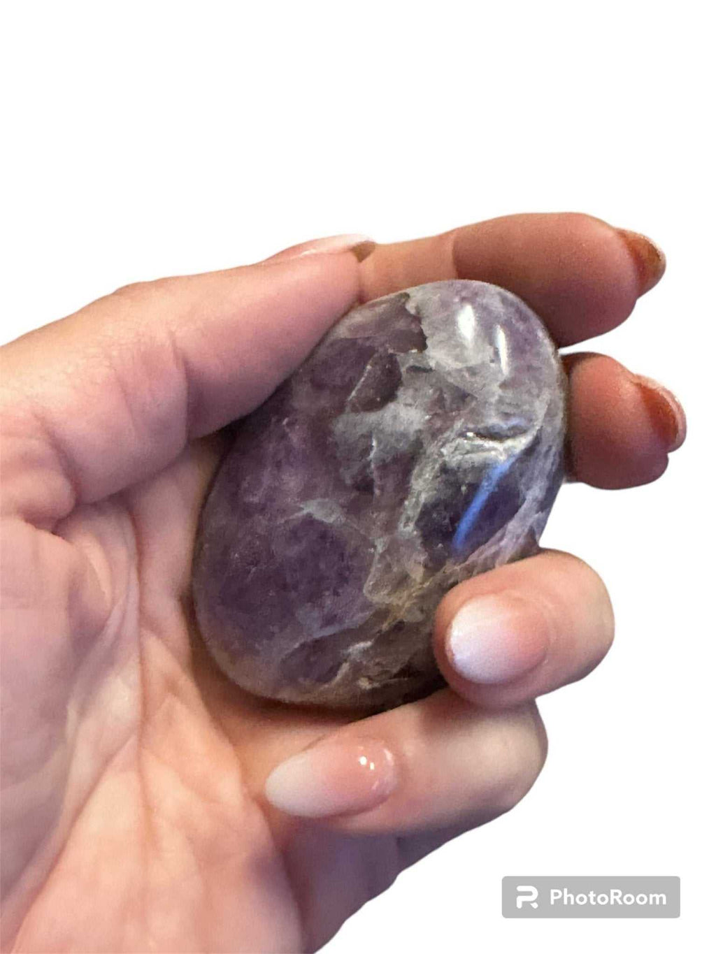 Amethyst Palm Stone by Sacred Crystals