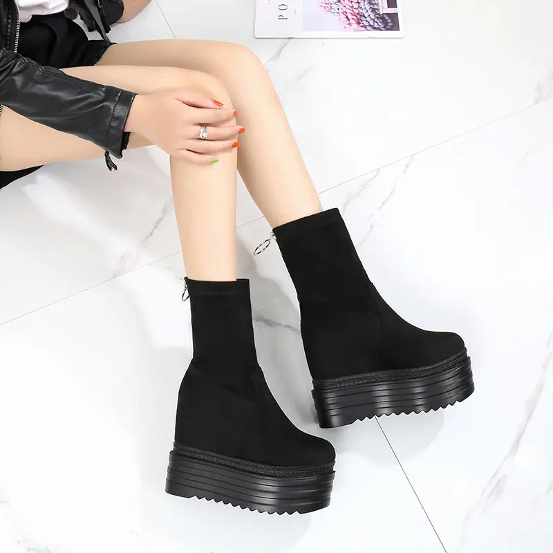 Women's Platform Martin Boots - All-Matching Style by Trendy Attic Store01
