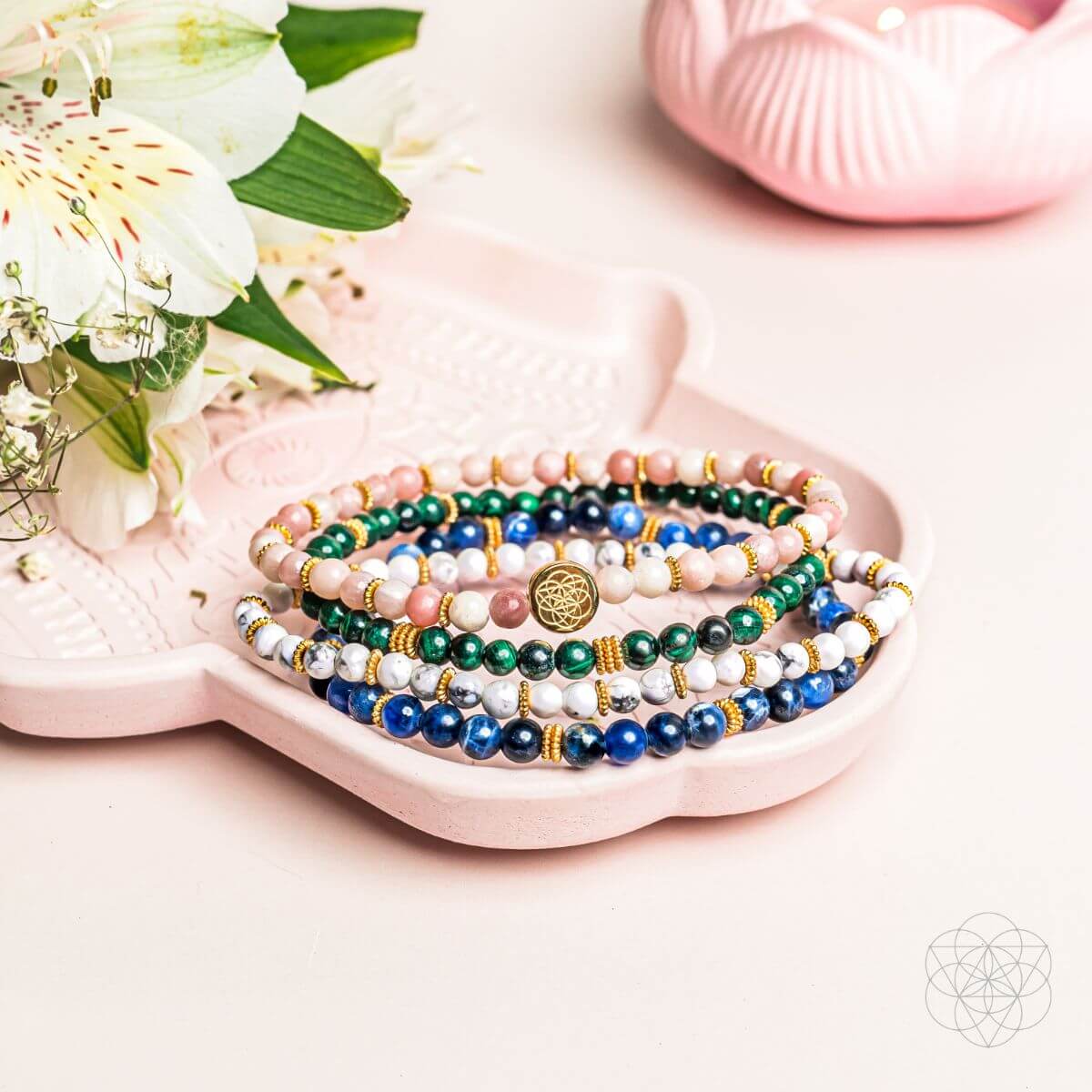 Aphrodite’s Admiration: Eternal Love Bracelet Pack of 4 by Conscious Items