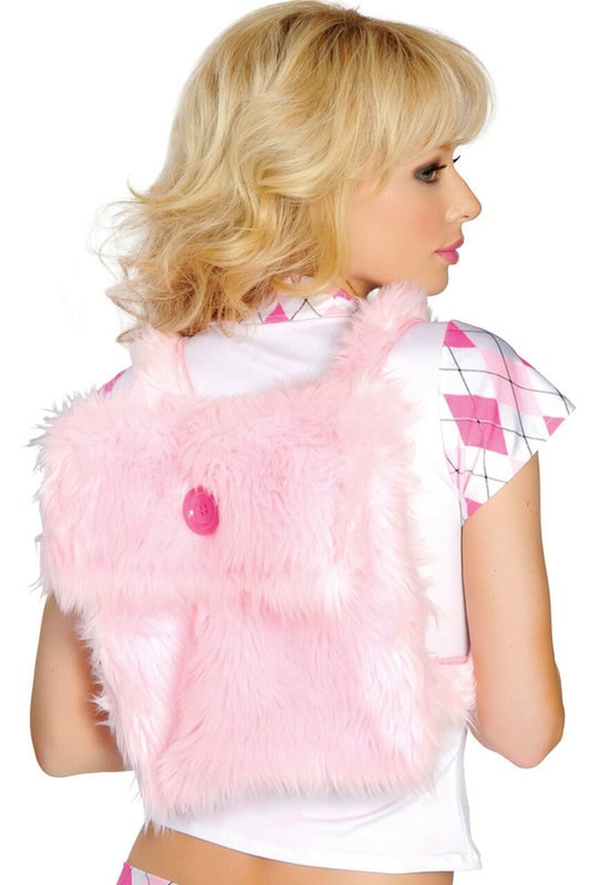 Fur Back Pack by 3wishes.com