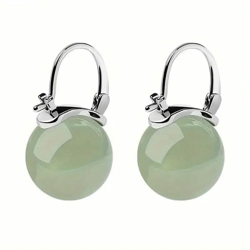 Artificial Jade Temperament Earrings by DailySale