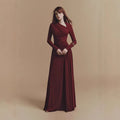 Asymmetric Ruched Gown with Diagonal Draping(MS262) by Mariam's Collection