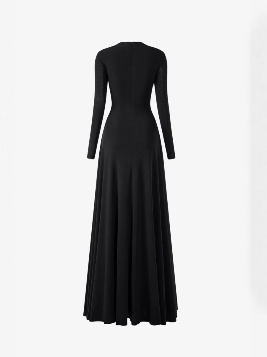 Asymmetric Ruched Gown with Diagonal Draping(MS262) by Mariam's Collection